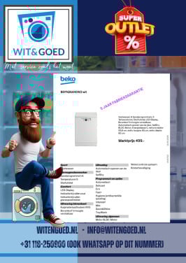 🍽️ BEKO BDFN26440W2 – STILLE EN ZUINIGE VAATWASSER MET 5 JAAR GARANTIE!