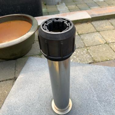 Parasolvoet graniet rvs