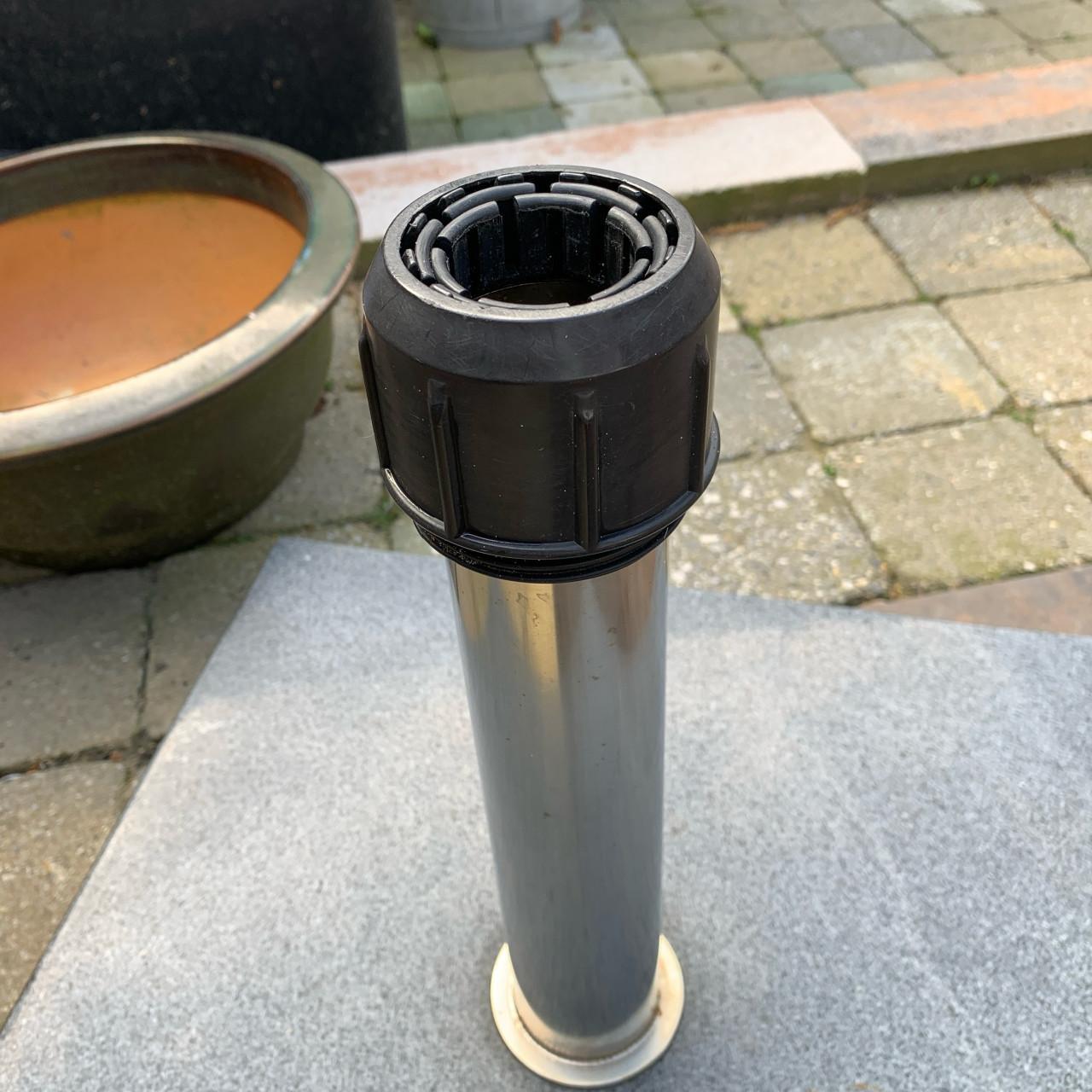 Parasolvoet graniet rvs