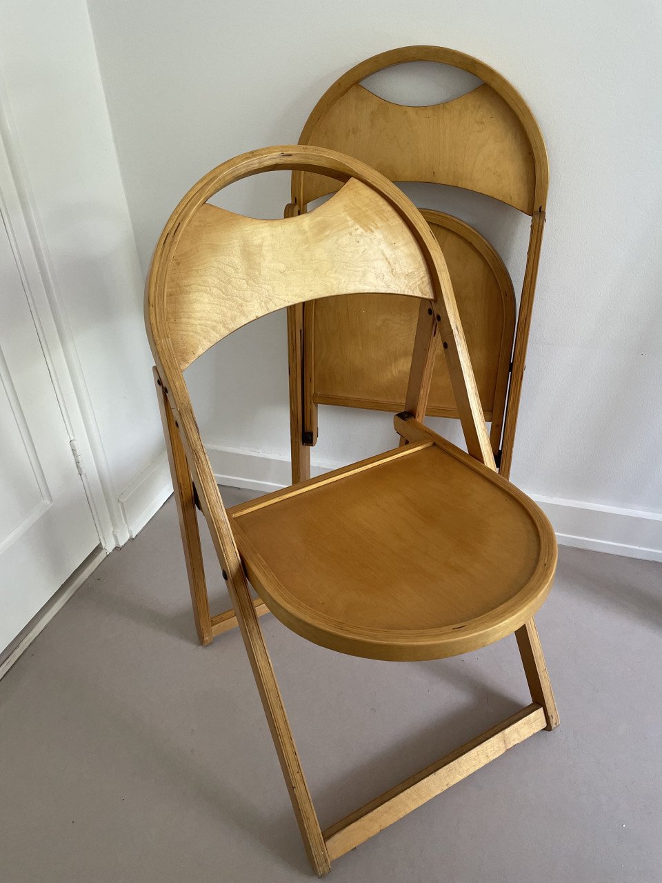 Set Vintage OTK Design Thonet Klapstoelen Jaren 50