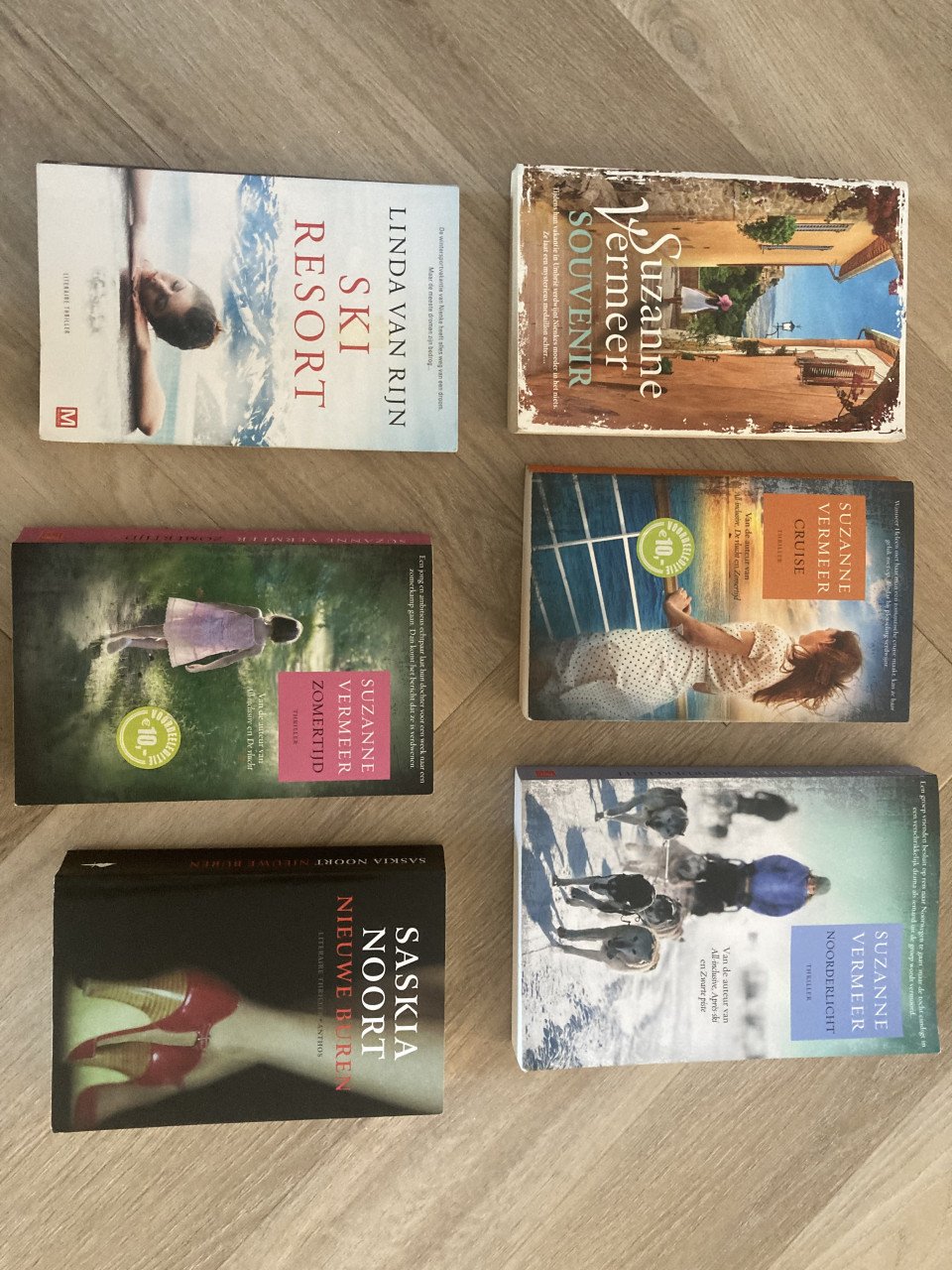6 boeken Suzanne Vermeer, Saskia Noort, Linda van Rijn