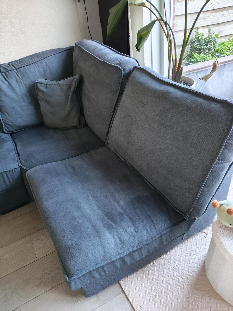 Mooie hoekbank antraciet