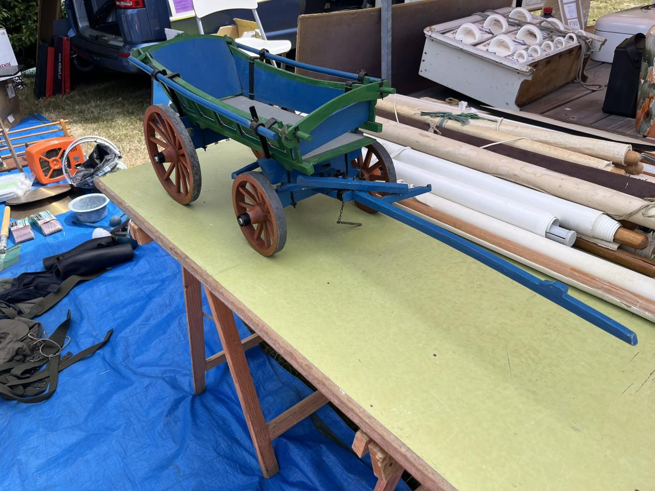 Houten Boerenwagen miniatuurmodel