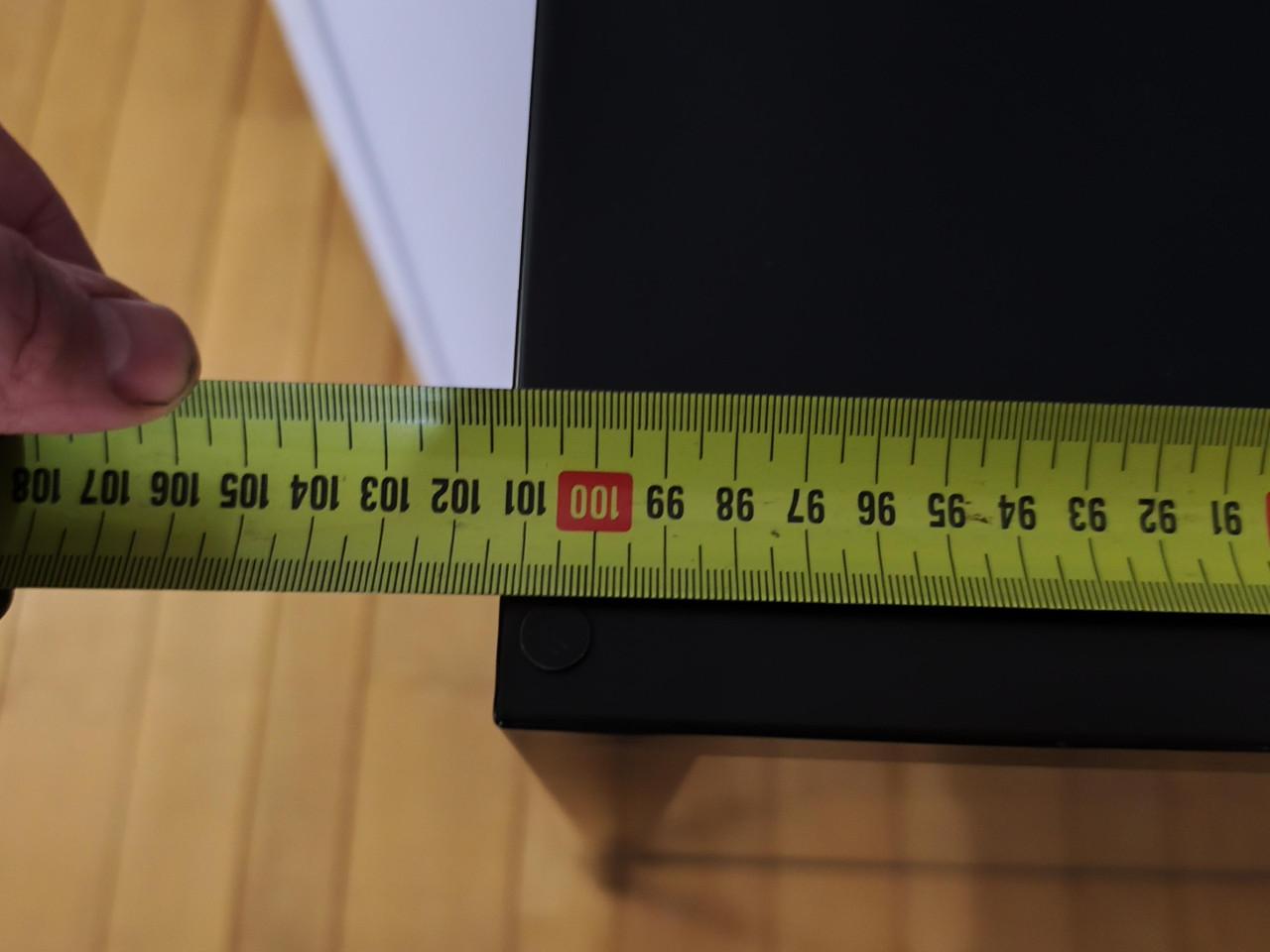 Zgan. Ikea Milsbo vitrinekast, zwart 101x100cm