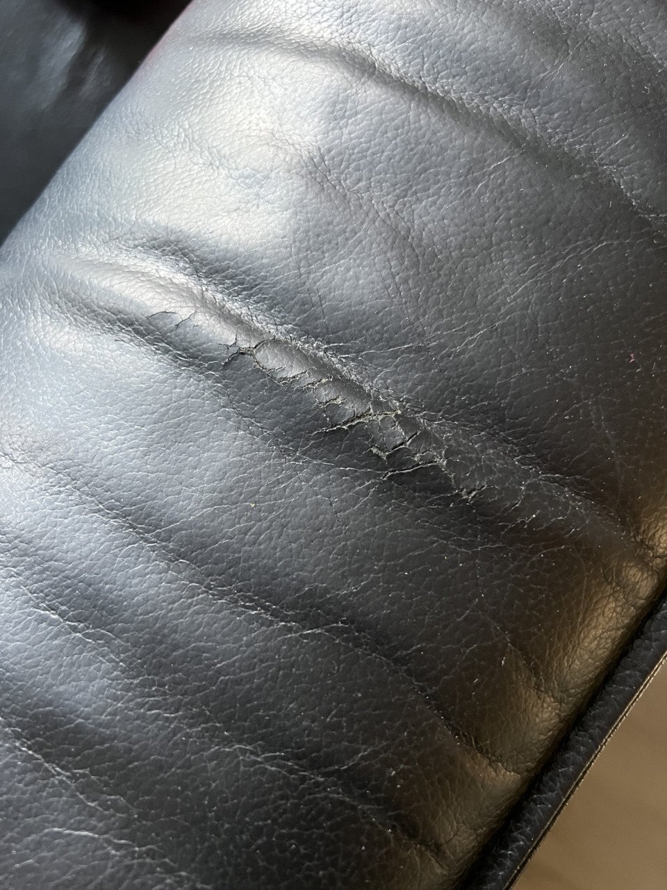 2 zits leren bank zwart