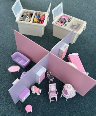 Barbie huis, barbies met veel extra's