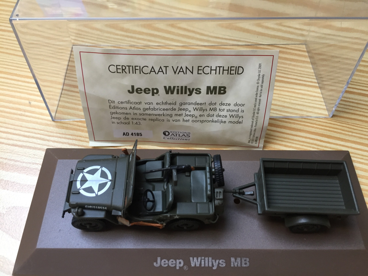 Miniatuur Jeep Willys MB