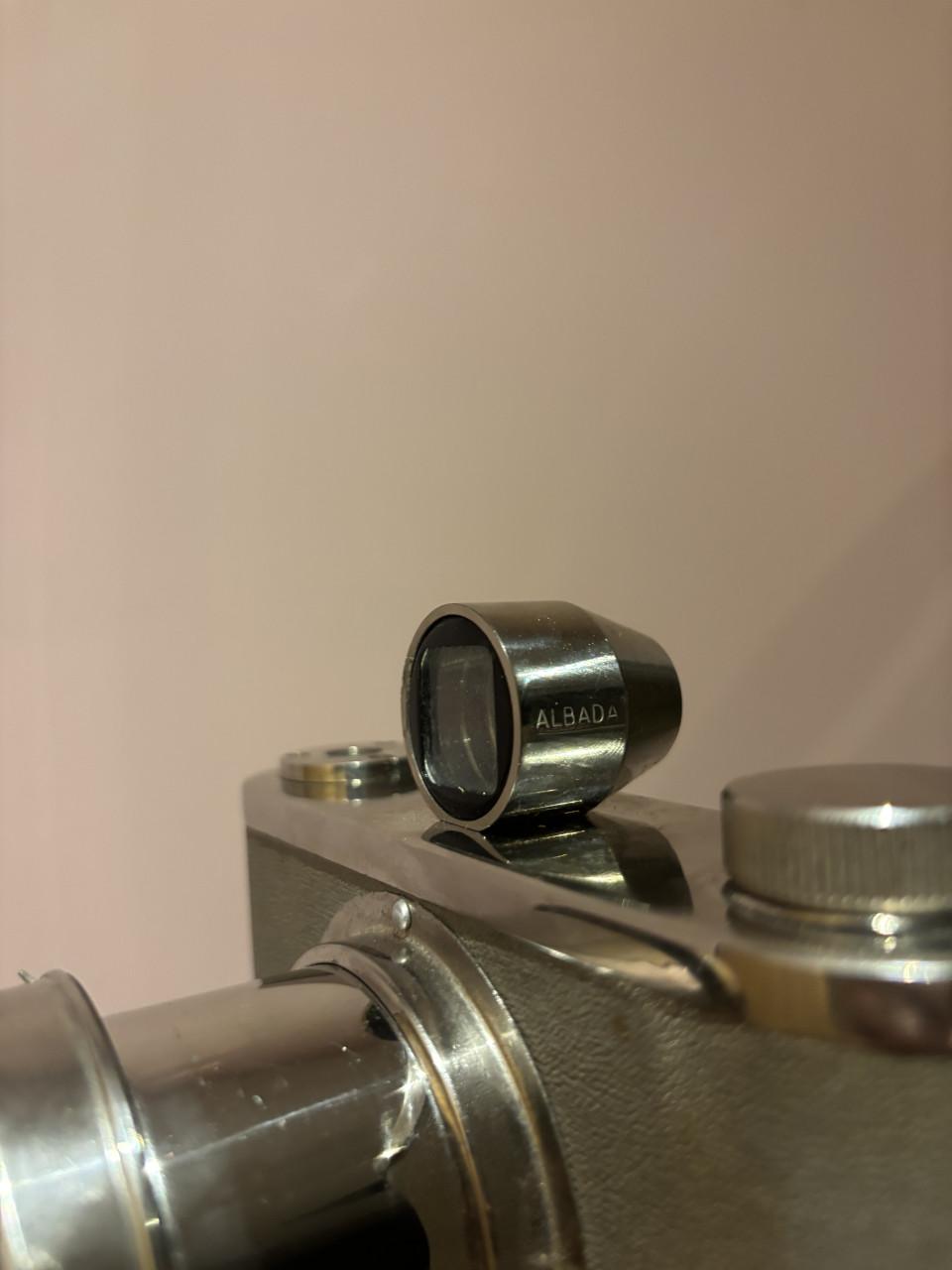 Vintage Tahbes Camera met Albada viewer 1948 + Leren Tas