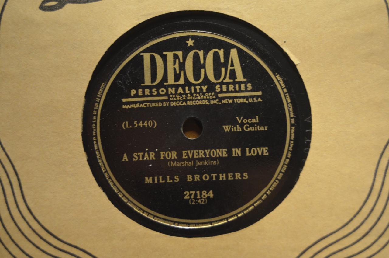 78 rpm Mills Brothers jaren '40 en '50 héél veel stuks. (4)