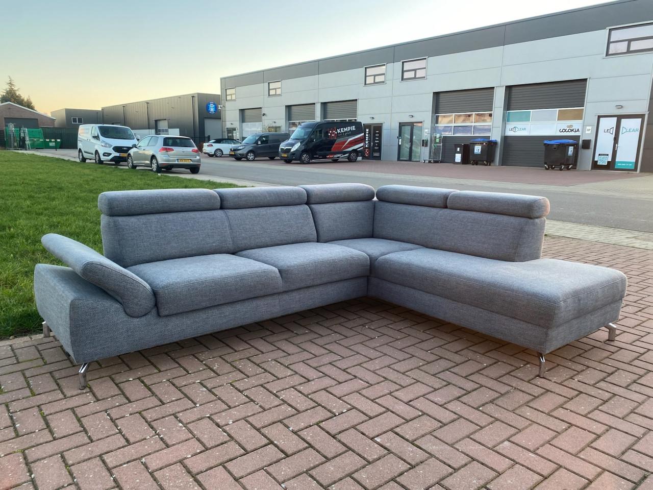 Montèl Urban Grijze Hoekbank – Ruime Lounge Zit – Modern Comfort – Gratis L