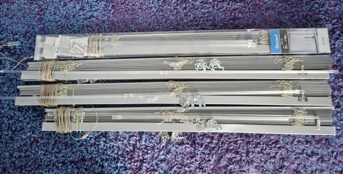 4 zilveren luxaflex