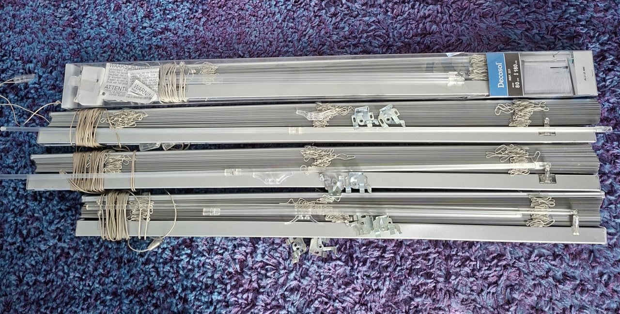 4 zilveren luxaflex
