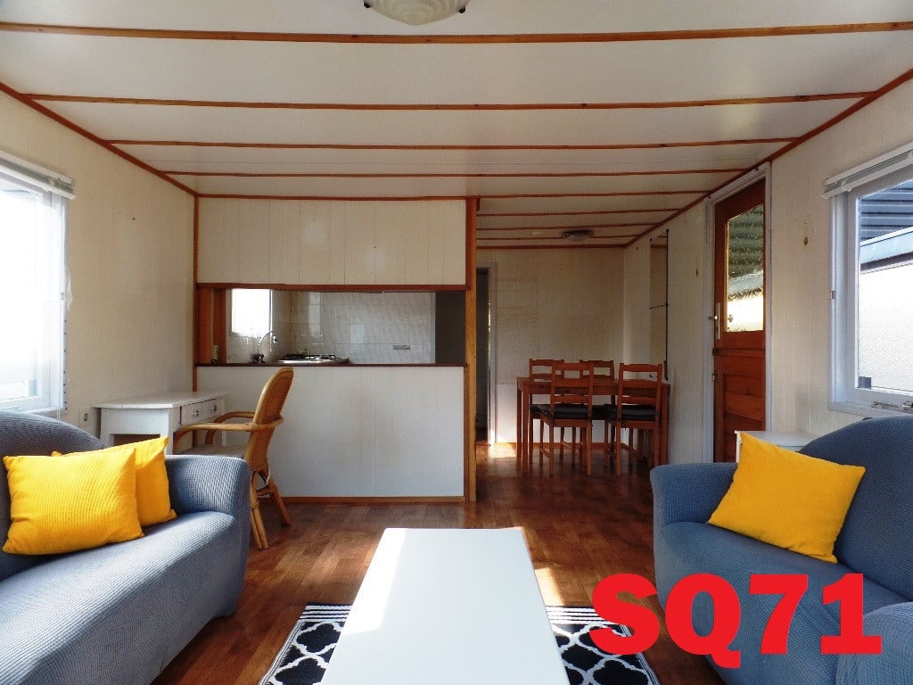 Diverse modellen chalets met retro inrichting te koop