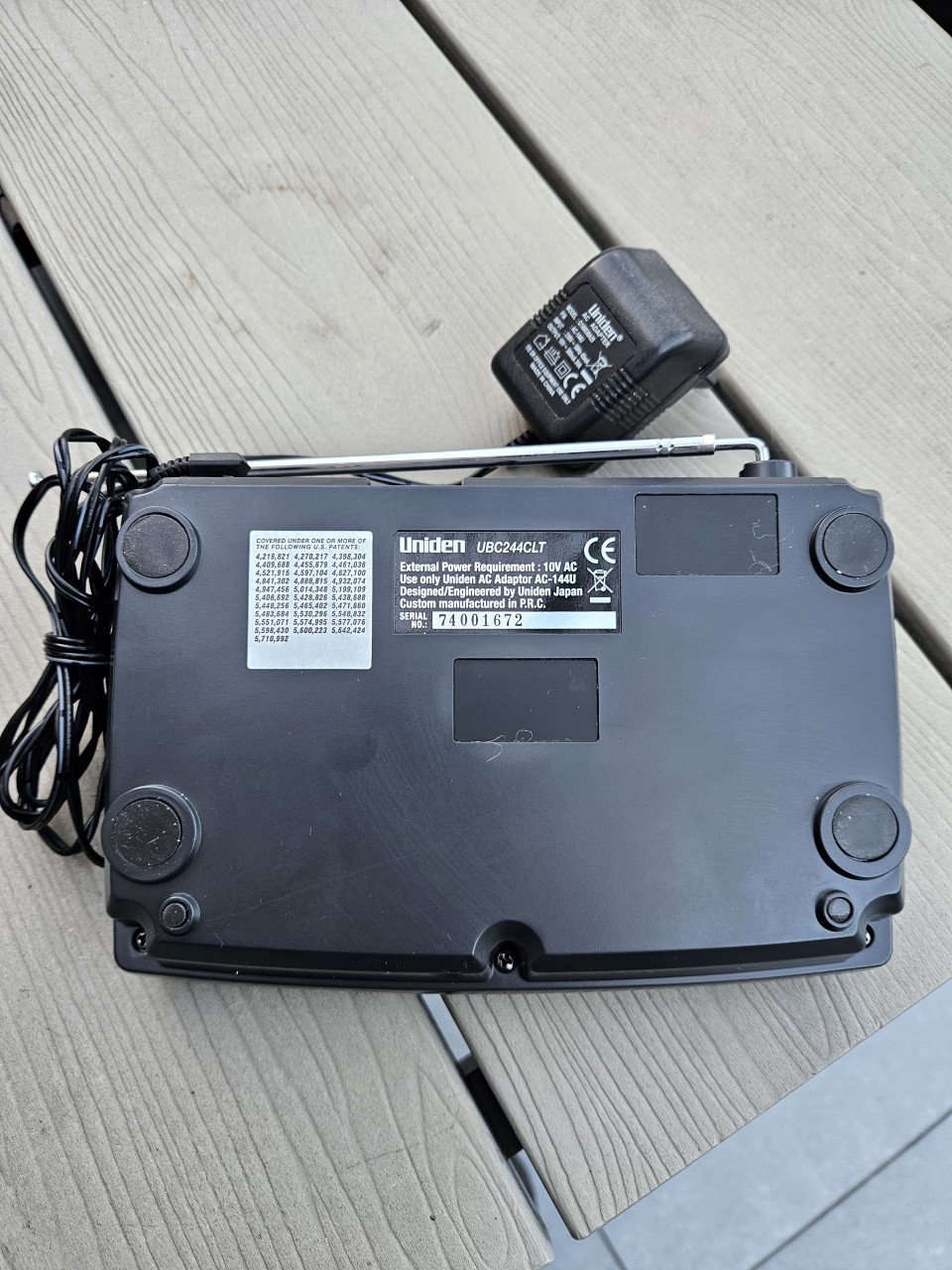 Goed werkende Uniden bearcat ubc 244 clt tafel/kerkscanner