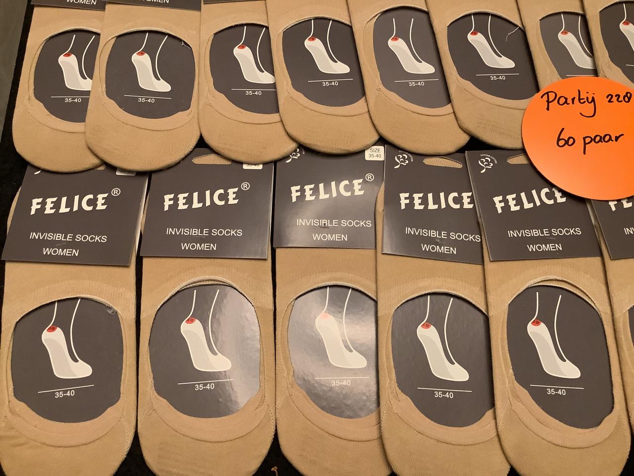 Partij onzichtbare sneakersokken. ( partij 228)