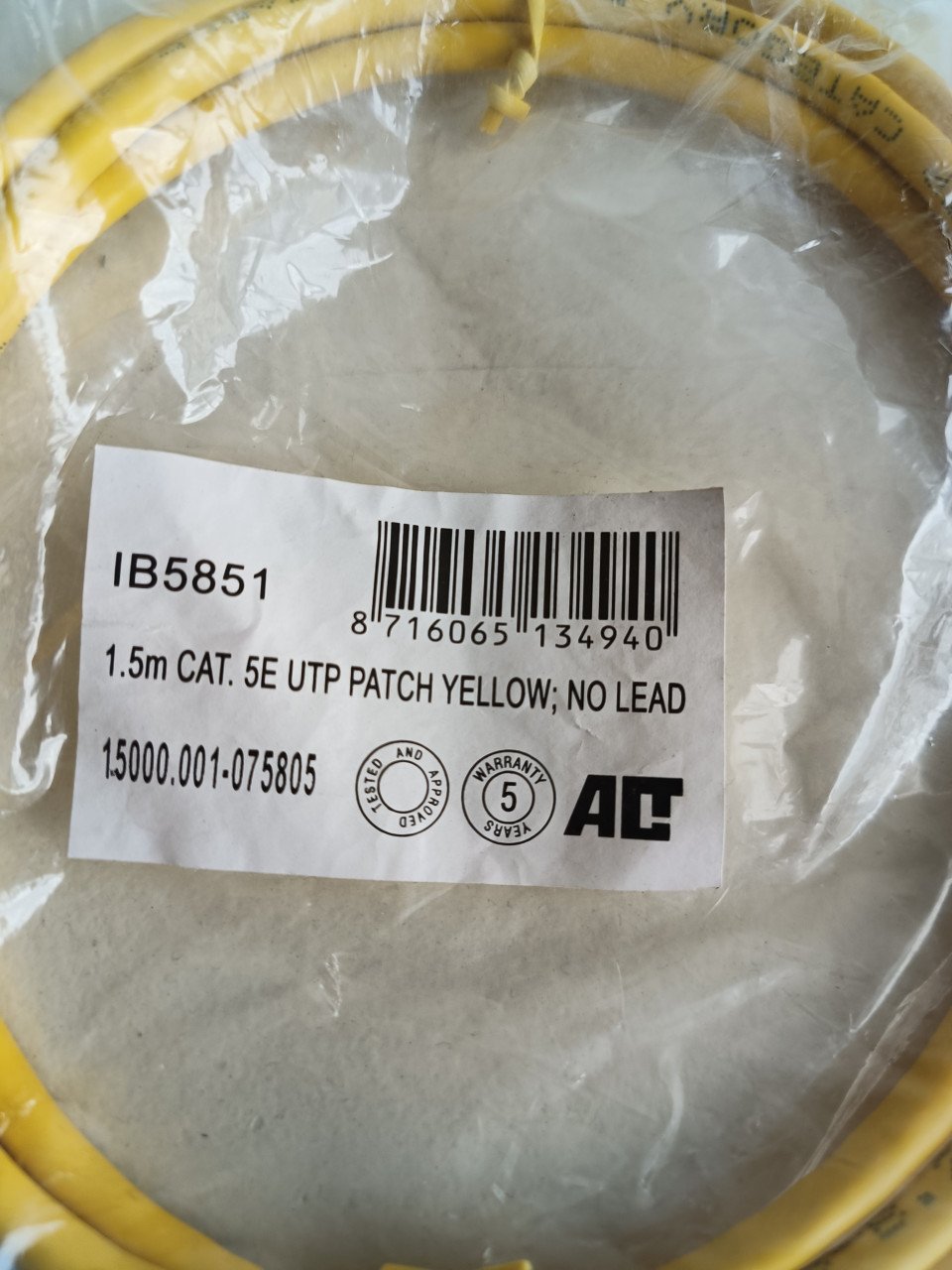 ACT patch kabels