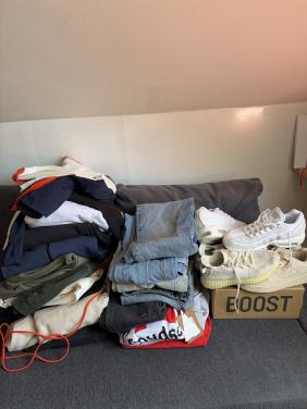 Groot aantal kleren dat weg moet!