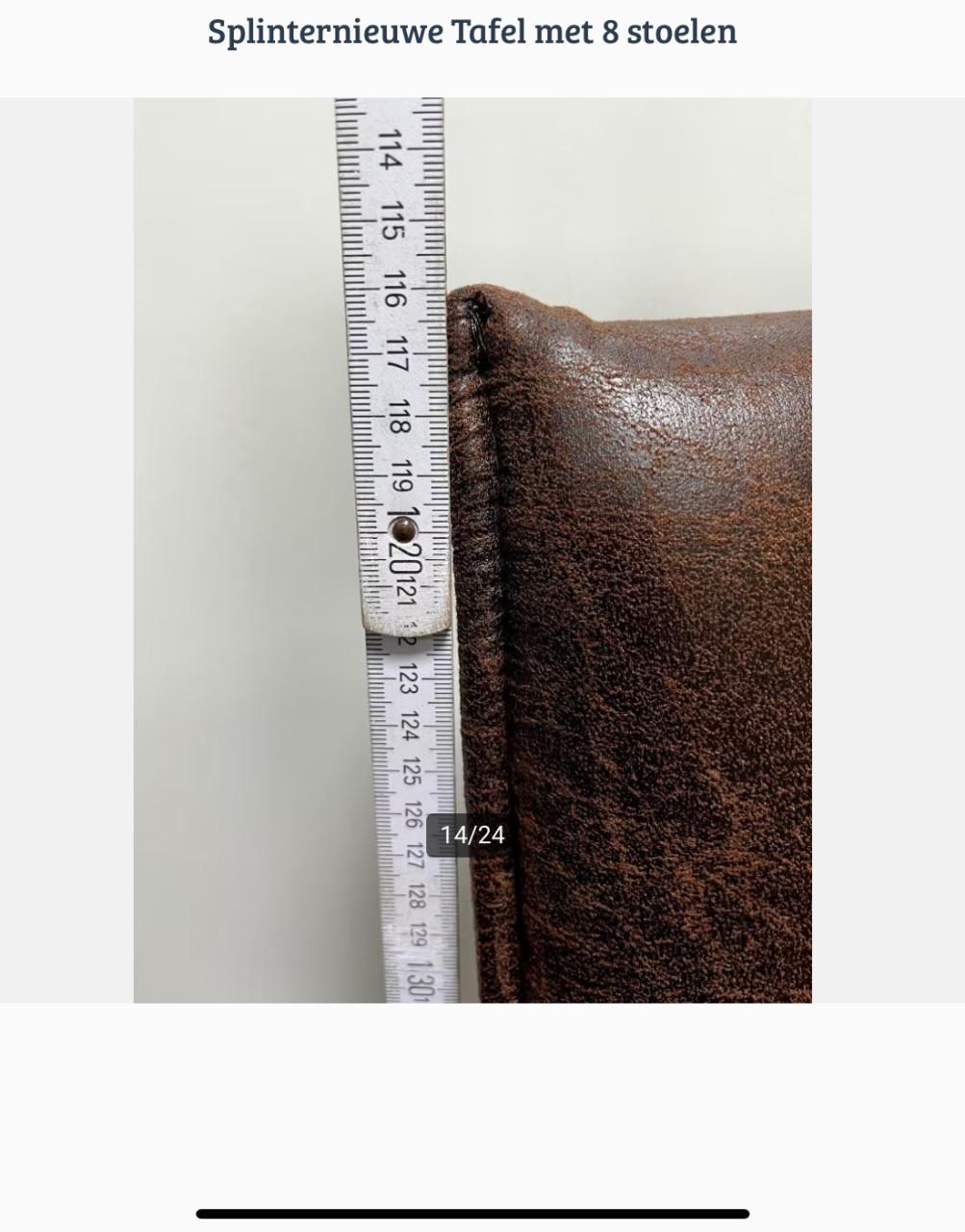 Nieuwe tafel met 8 stoelen