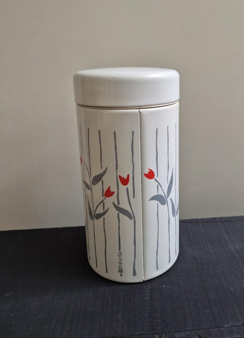 Vintage beschuitbus van Brabantia Jaren 60 of70