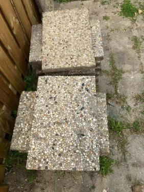 Gratis grindtegels ophalen 40x60 cm 20 stuks