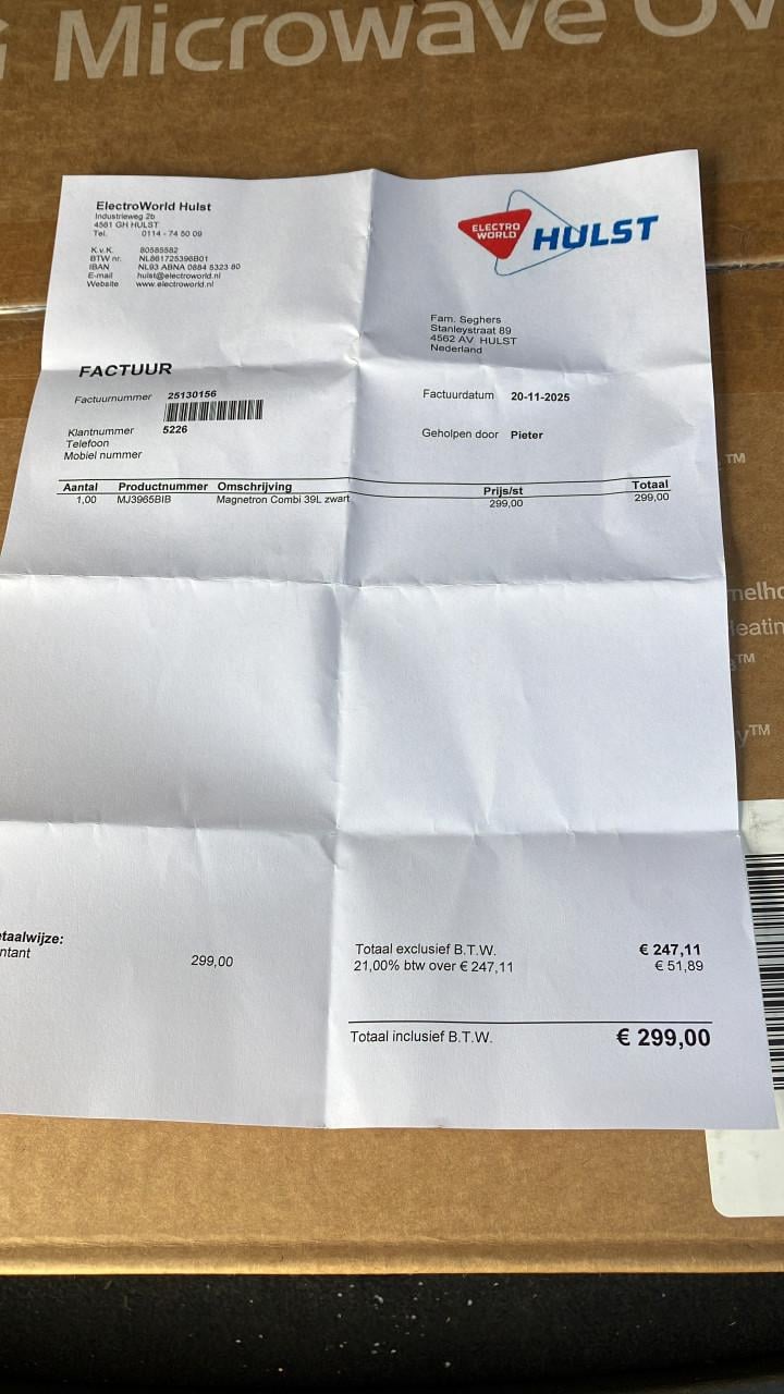 Combi magnetron LG zwart