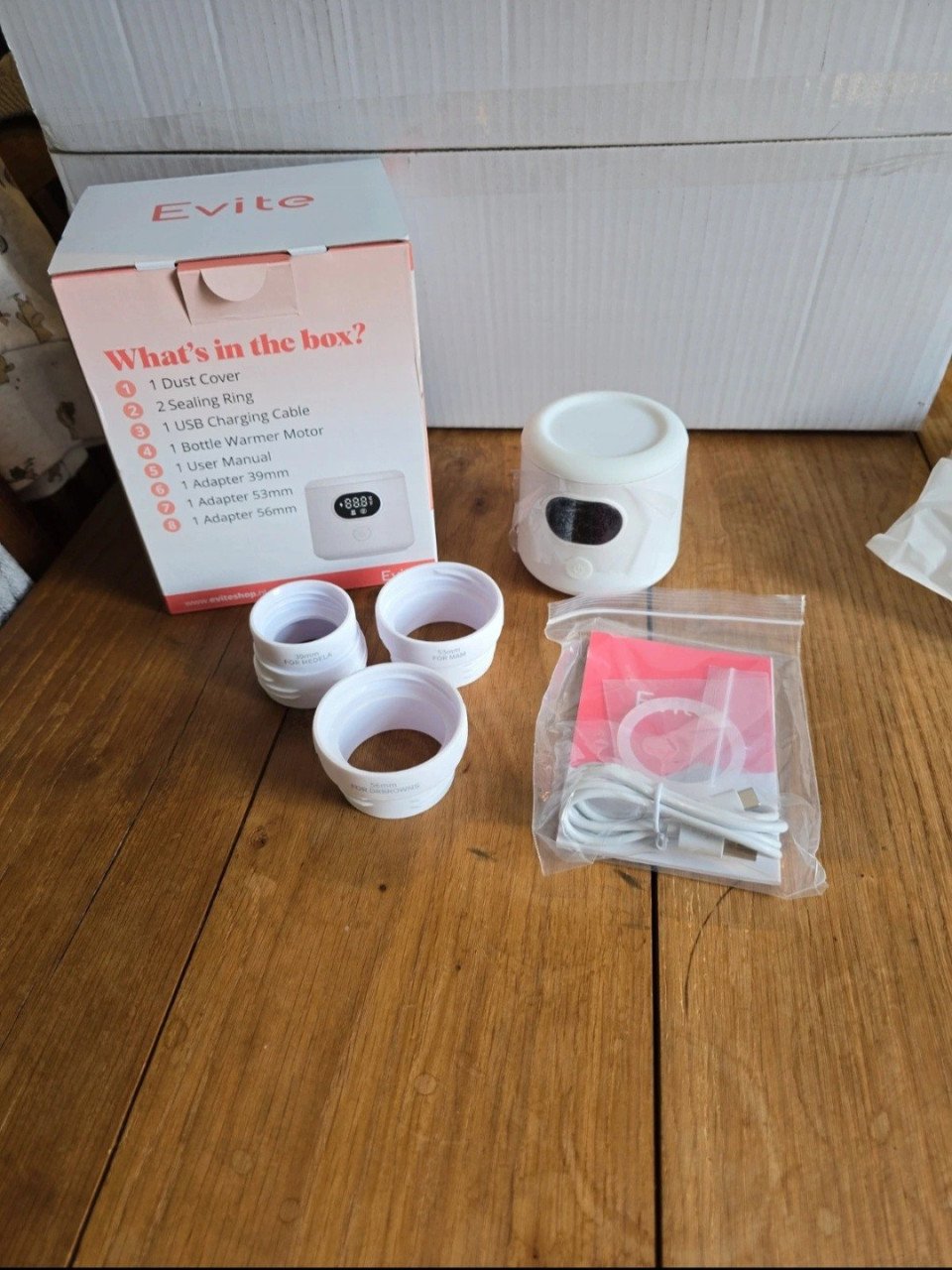 Draadloze flessenwarmer