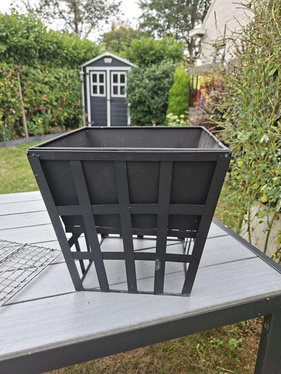 Vuurkorf met vlees/vis bbq