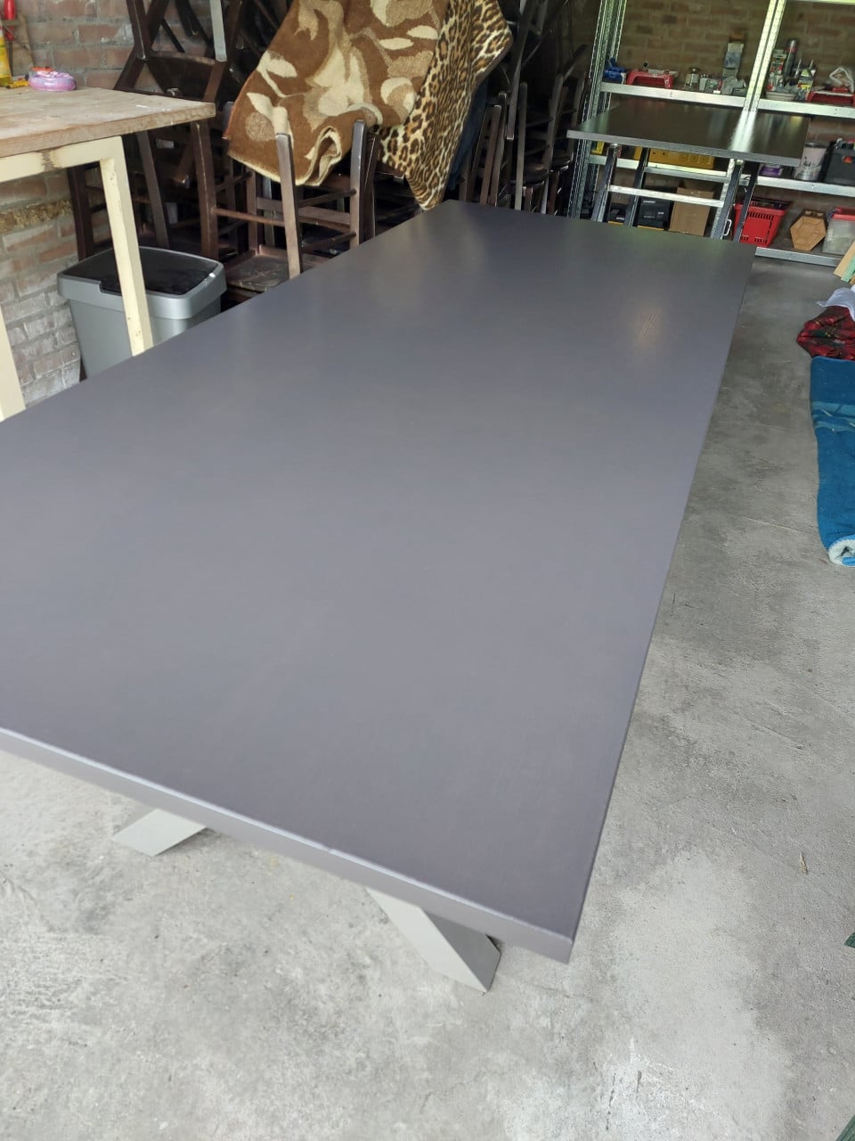 NW eettafel met x poten