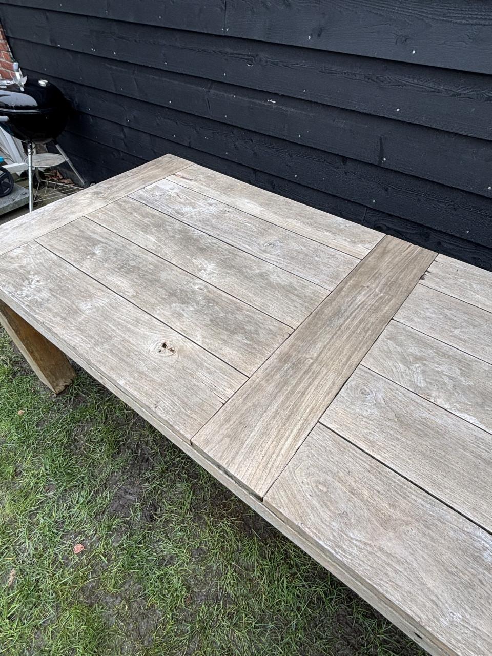 Robuuste tuintafel 240 x 100cm