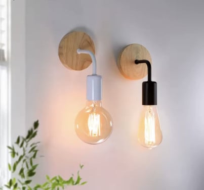 Industriële wandlamp 2x wit NIEUW