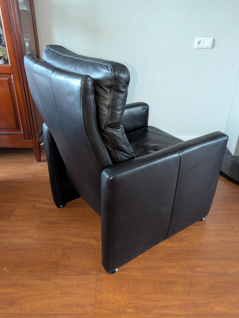 Lederen Fauteuil W. Schilling