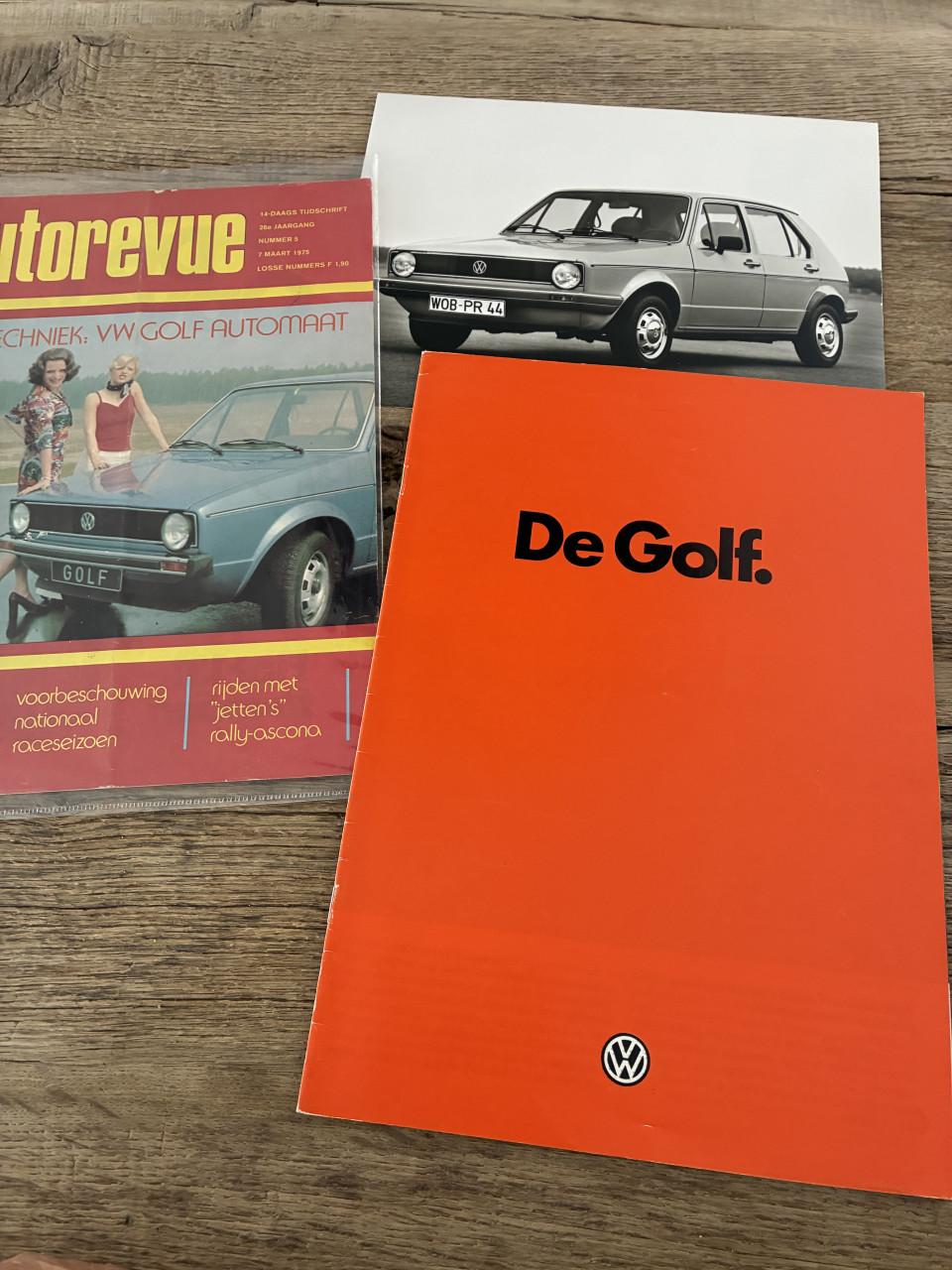 VW Golf I brochure etc