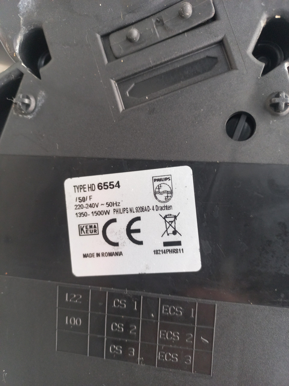 Philips hd 6554/50 met grote reservoir