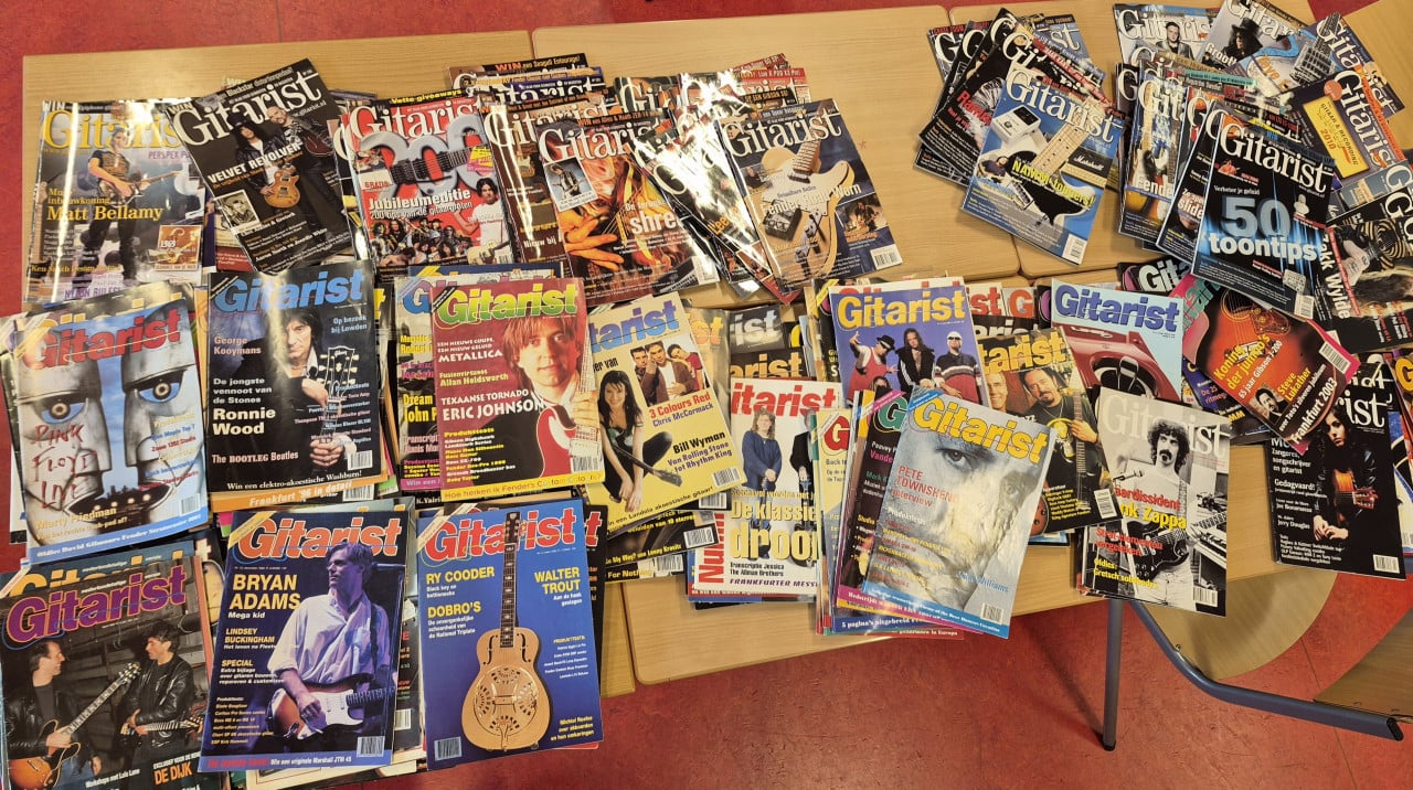 Enorme collectie gitaar magazines Gitarist