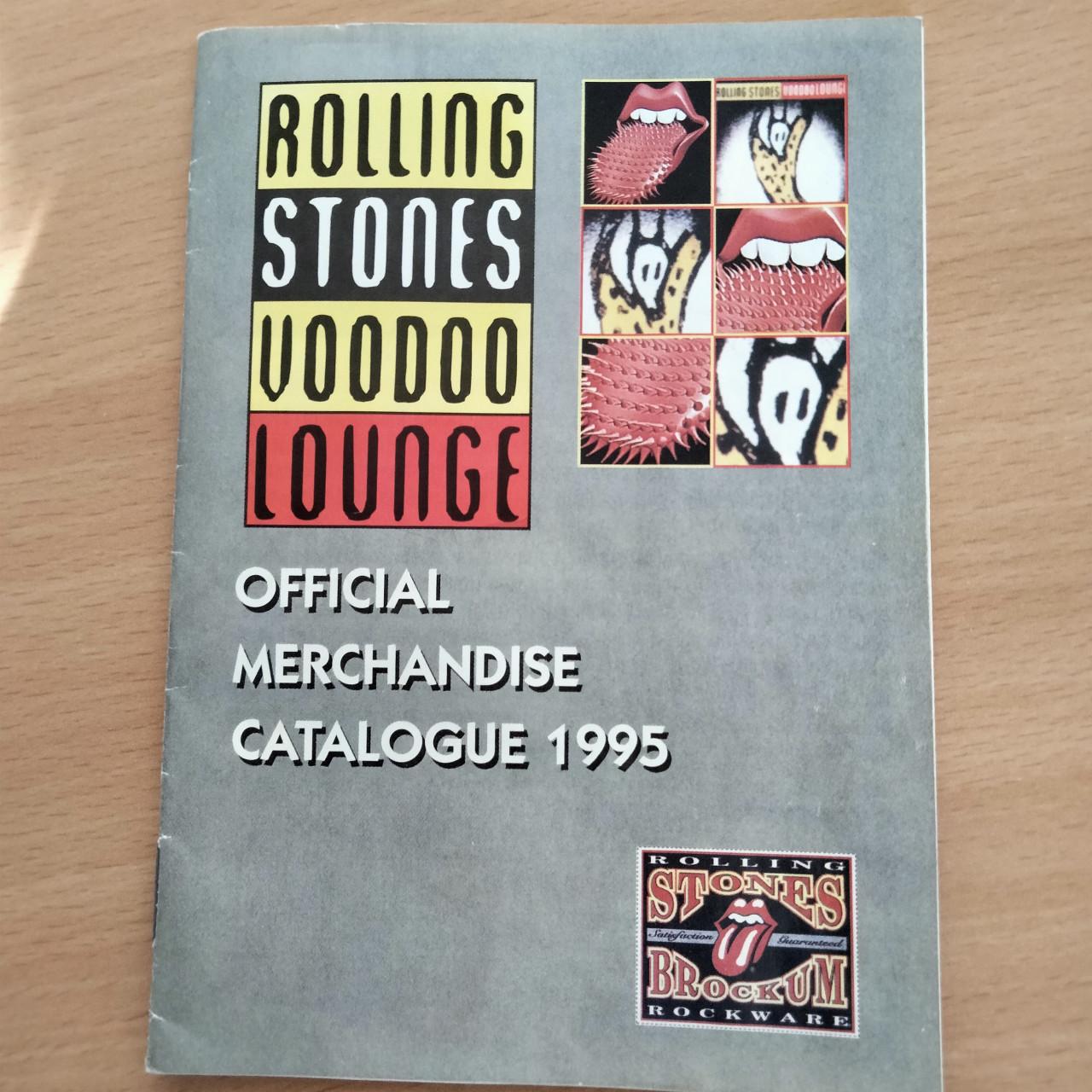 Merchandise catalogue  1995 Rolling stones