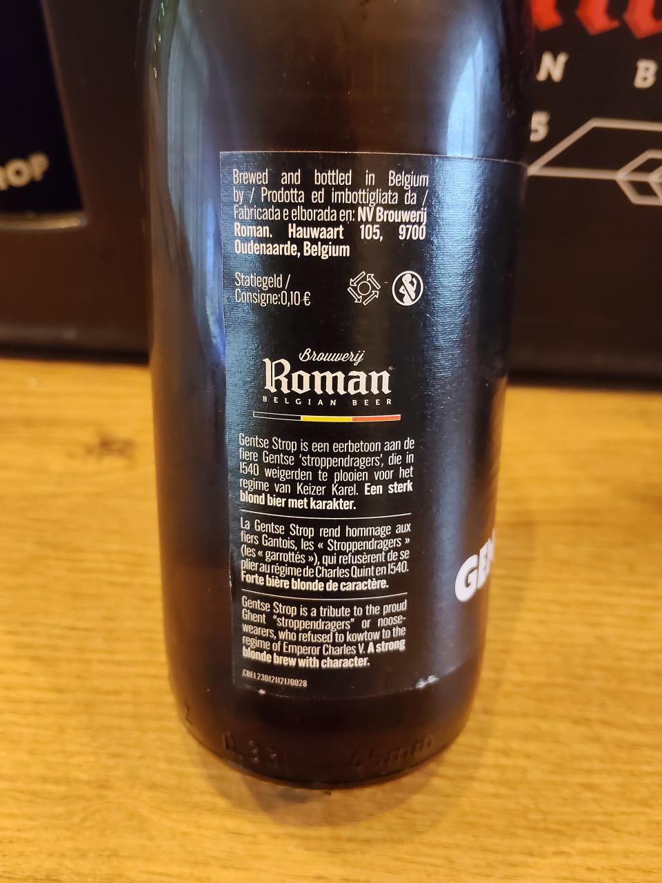 Krat Gentse Strop Blond bier