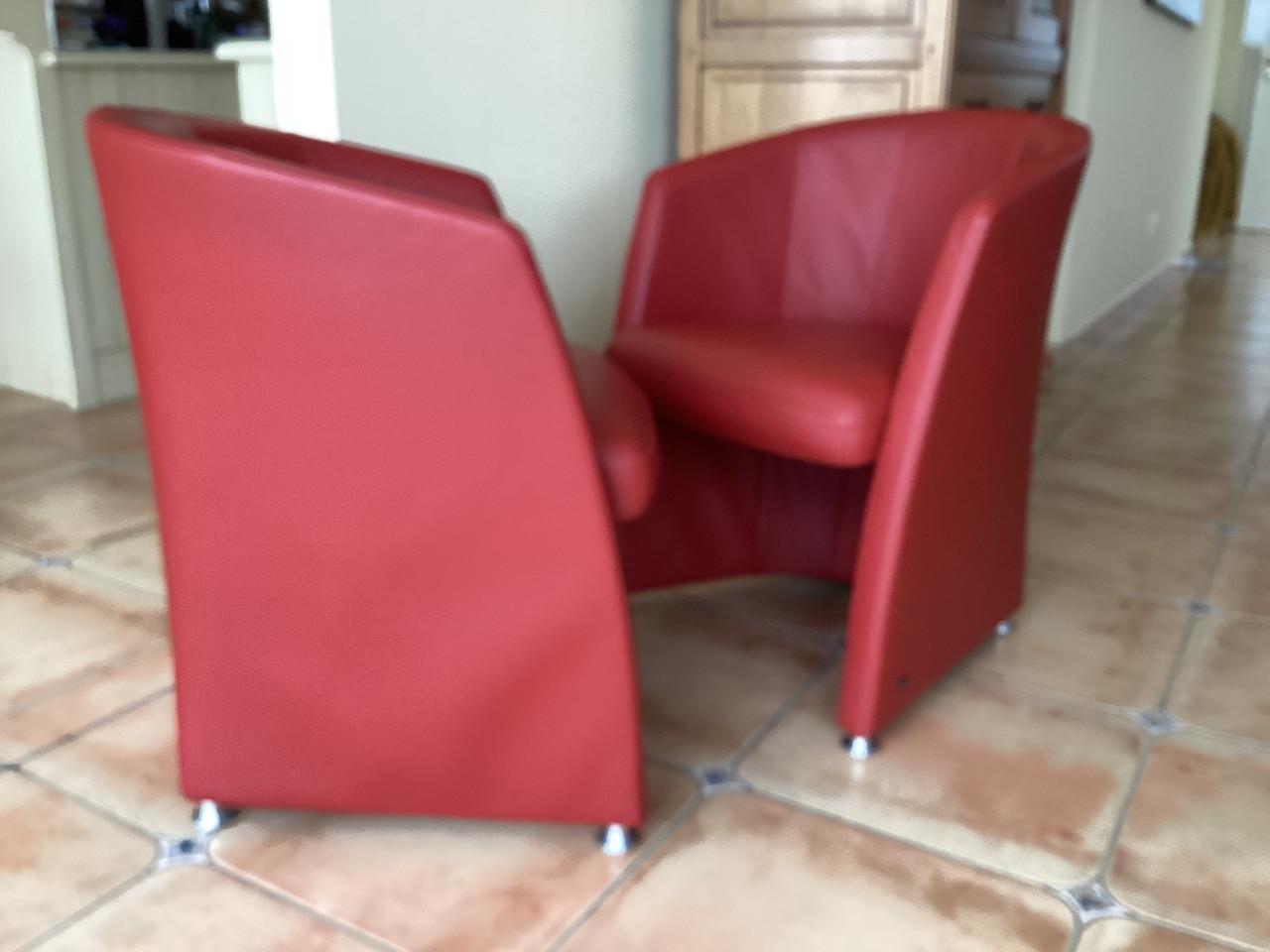 Rolf Benz stoelfauteuils(4 stuks)RB7300(als nieuw)