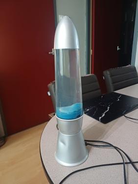 Blauwe Lavalamp