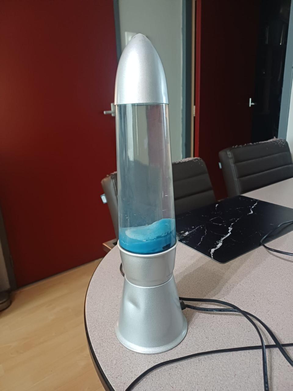 Blauwe Lavalamp