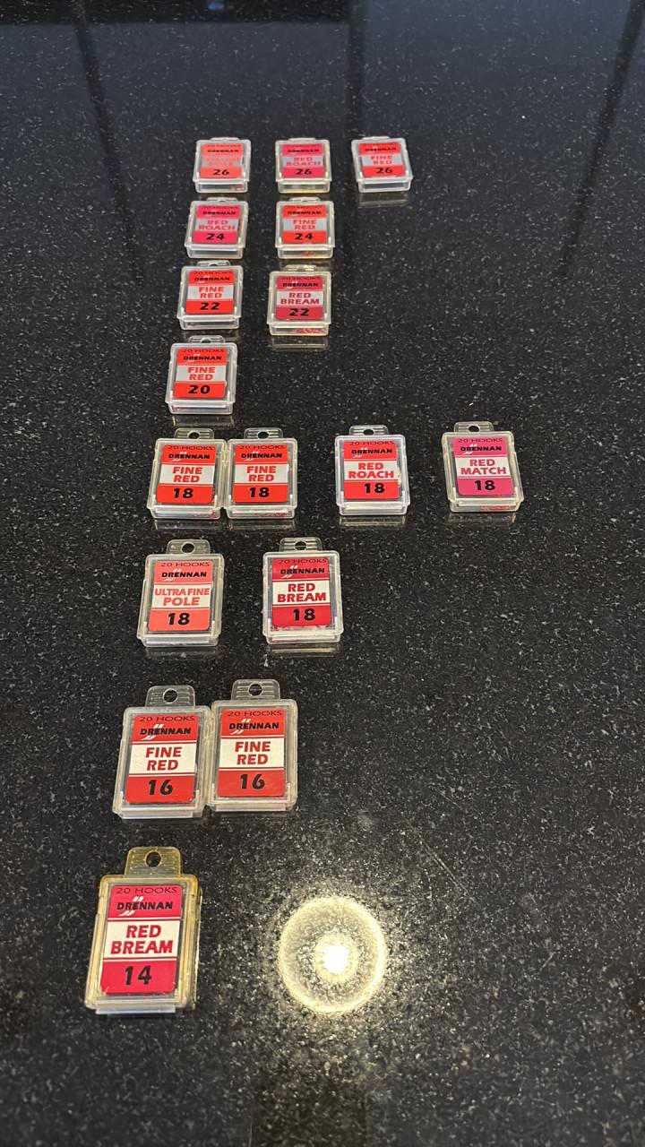 Drennan red haakjes nieuw wedstrijdvissen