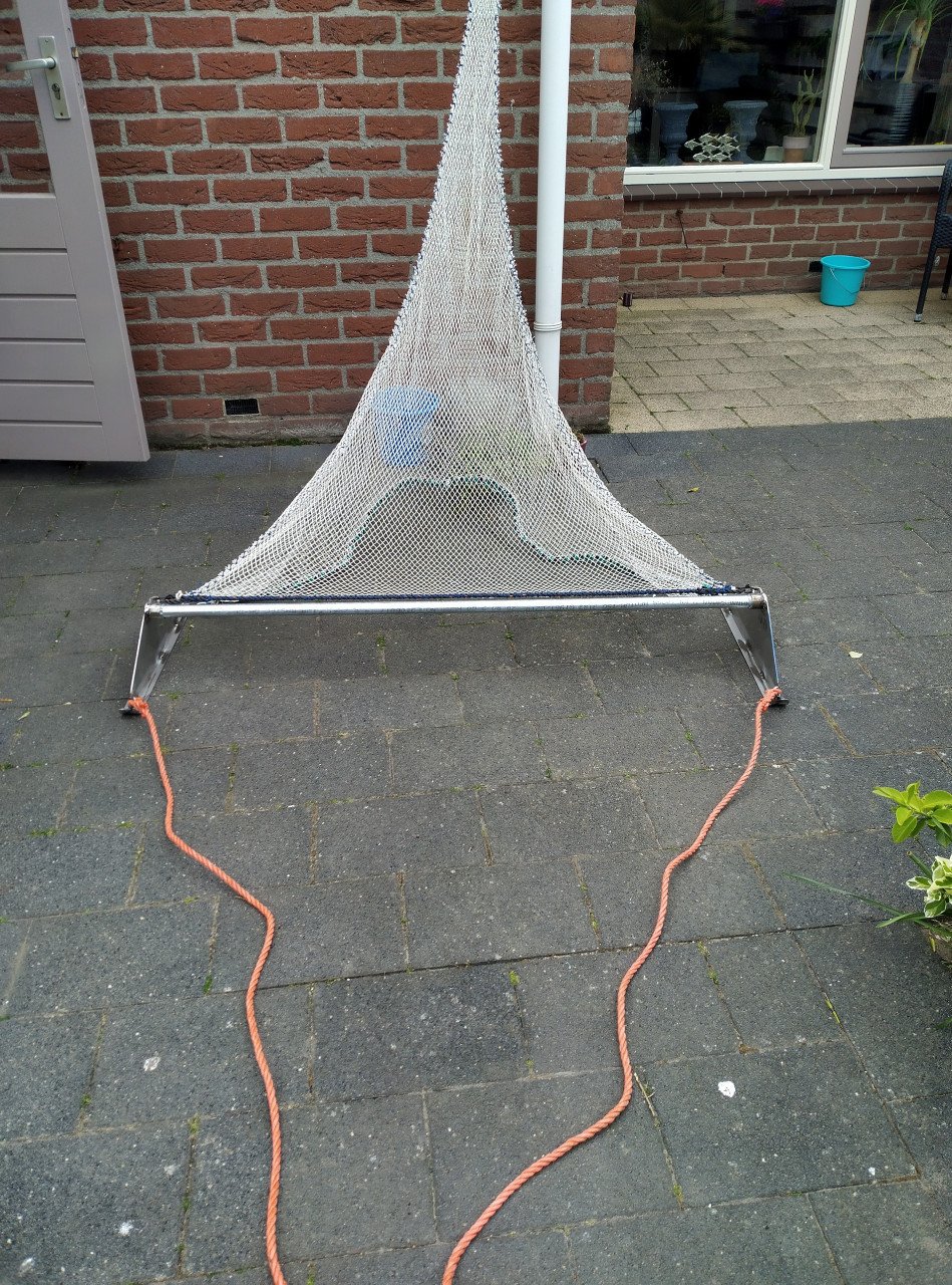 Te Koop garnalen/visnet voor strand of boot