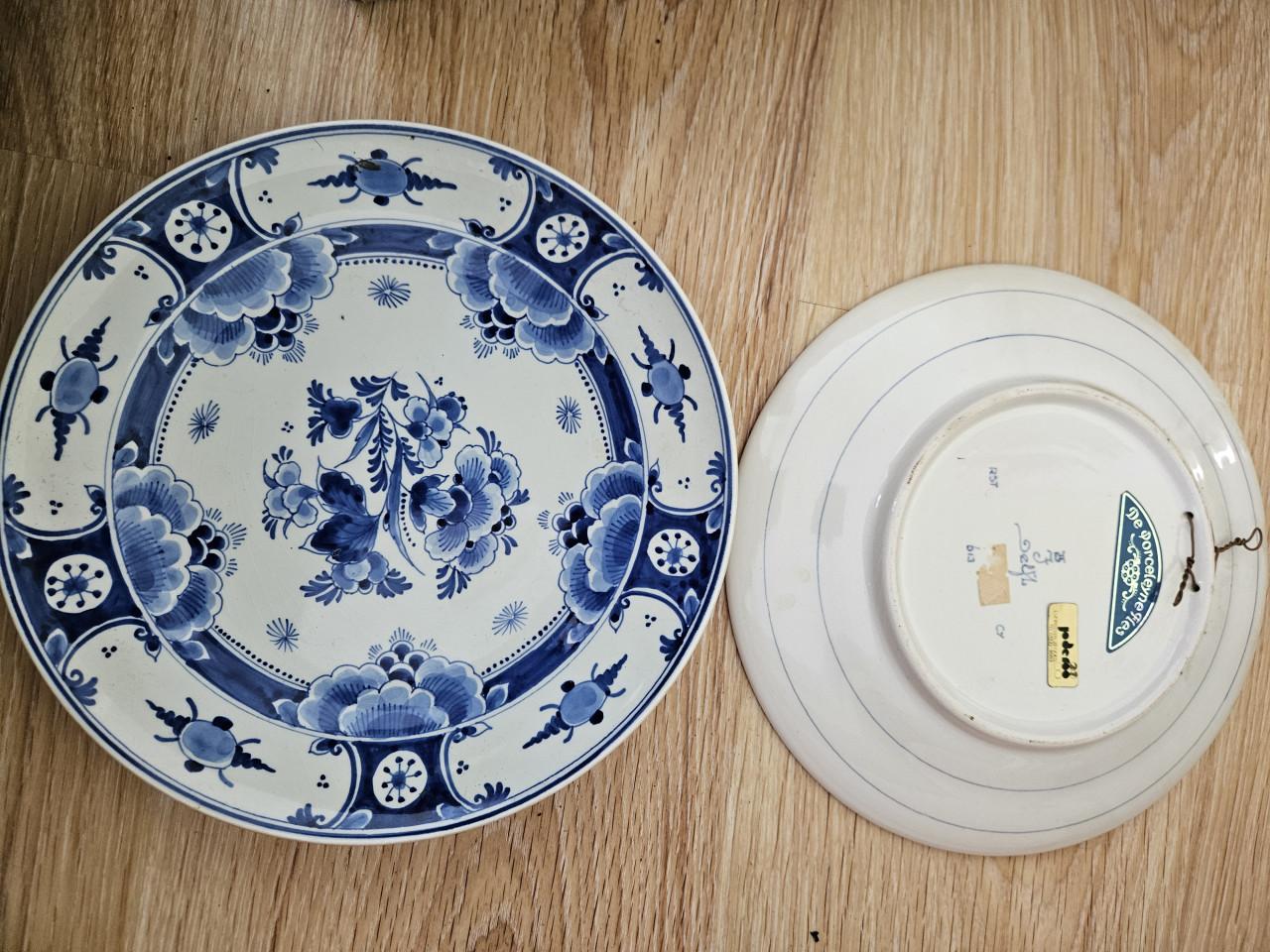 Delfs blauwe borden