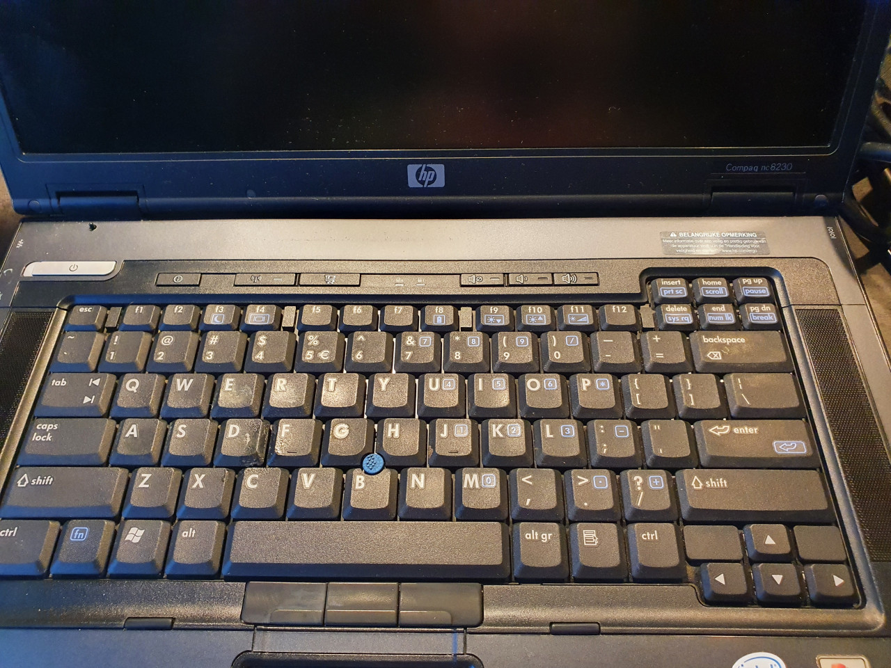 Mooie werkende vintage laptop/notebook HP anatel model zie foto's