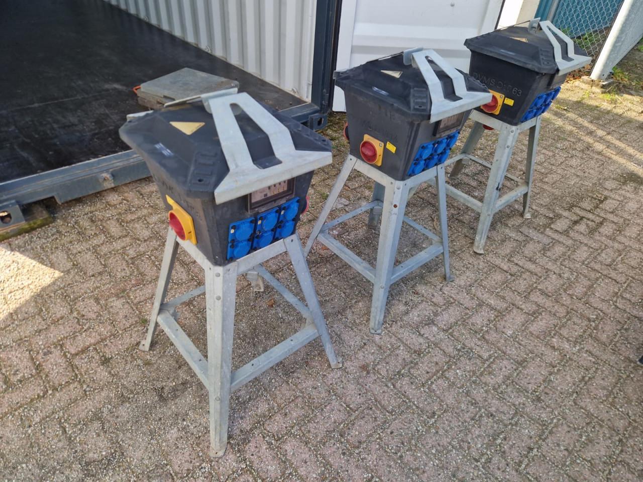 Bouwstroomkasten– 3 stuks – gekeurd en gebruiksklaar