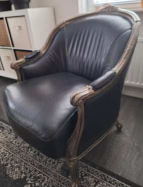 Leren vintage fauteuil