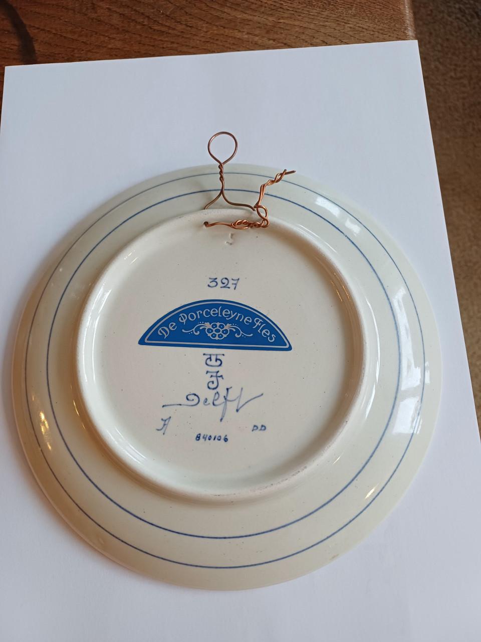Orgineel Delfs Blauwe Bordjes met Certificaat van echtheid