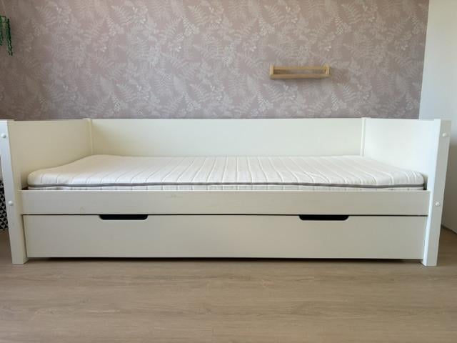 1-persoonsbedbank met opberglade