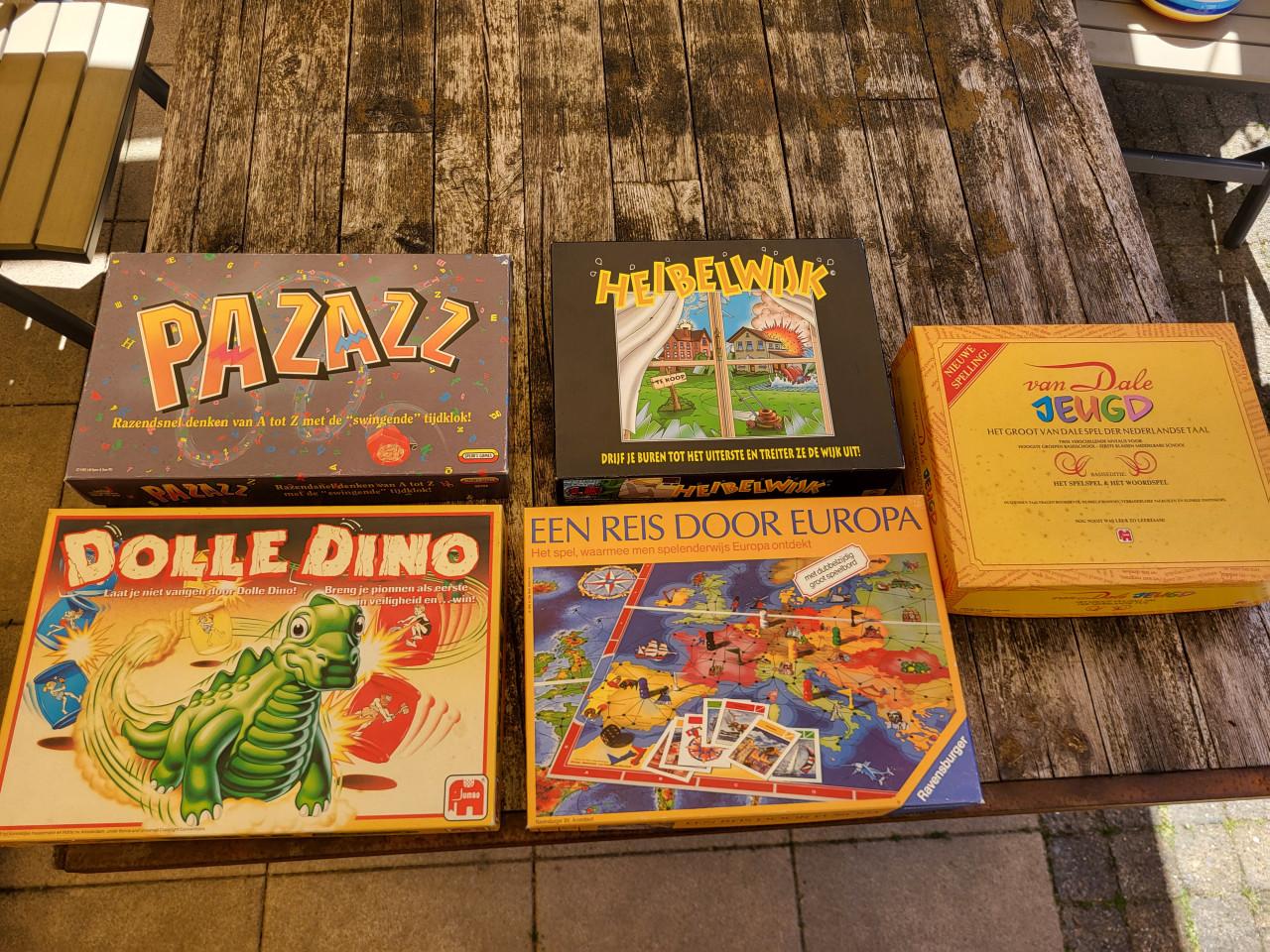 7 spellen, waaronder  reis door Europa, Dolle Dino,Lach je rijk,heibelwijk