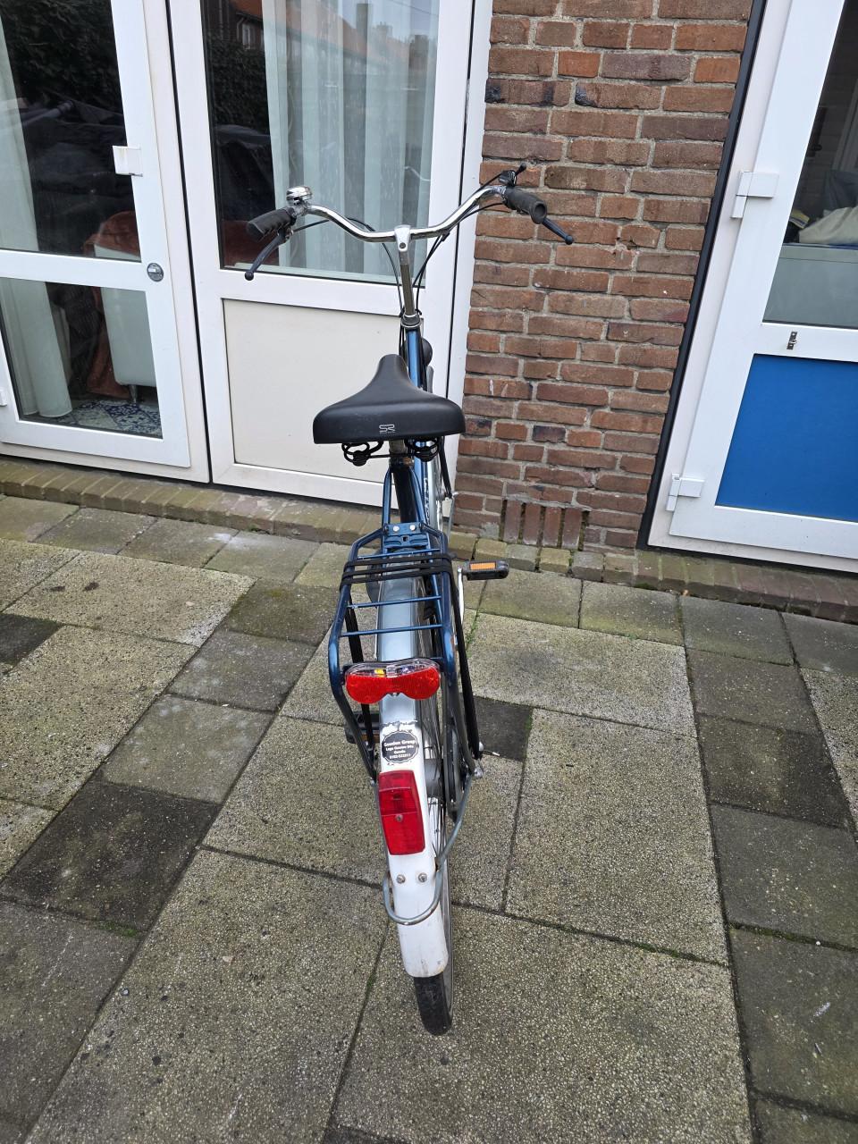 Dames fiets SPARTA-3 versnellingen-Fr.maat 56cm- Trap rem achter