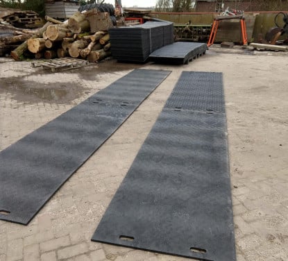 Kunstof rijplaten 3x1 m